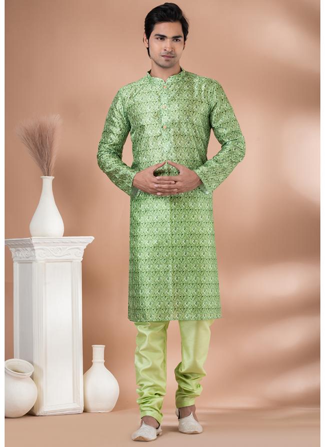 Mono Multi Festival Wear Crochet Work Kurta Pajama